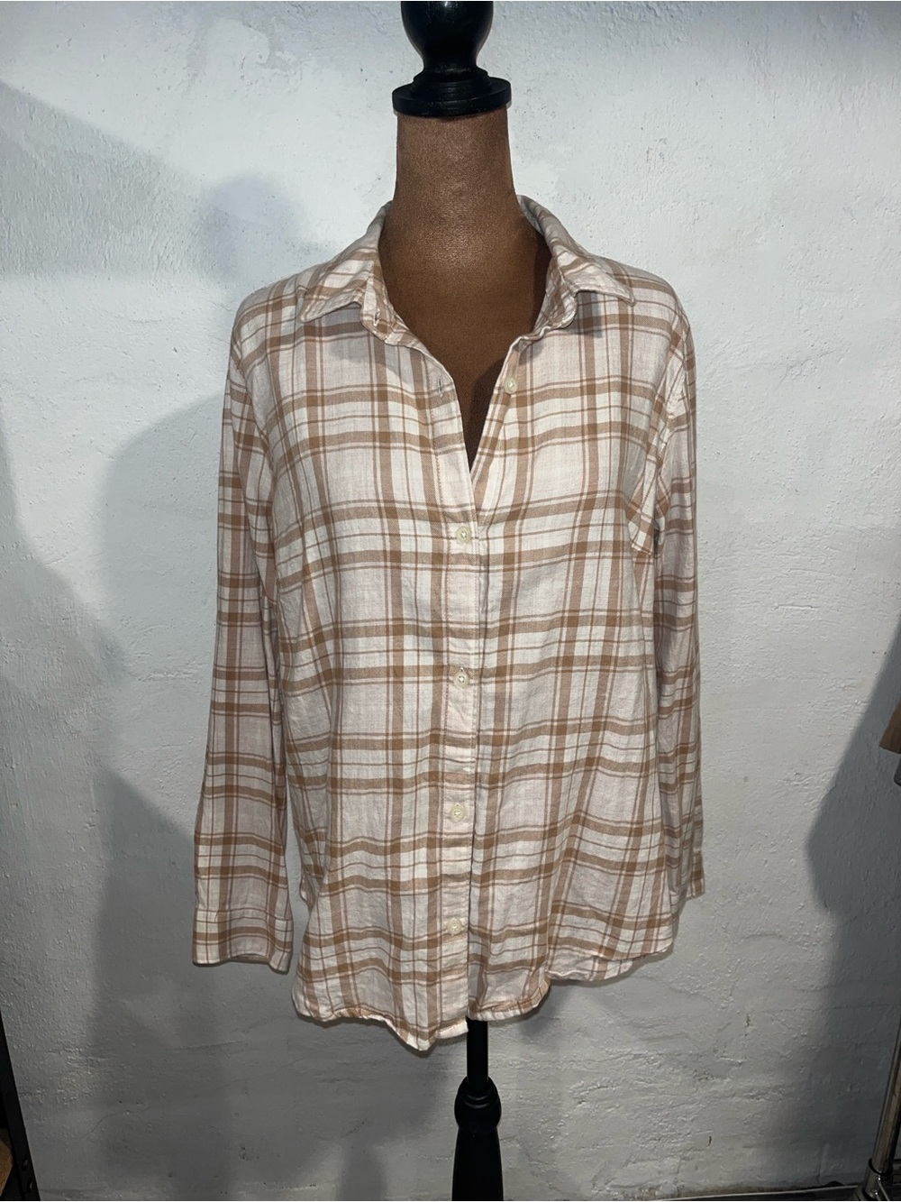 Old Navy Plaid Button Up Top